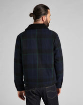 LEE CHETOPA WINTER JACKET MĘSKA KURTKA PRZEJŚCIOWA W KRATĘ NAVY L86PCS35 112122755